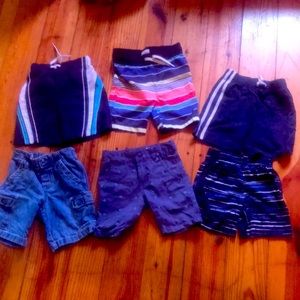 4 T big bundle of play + swim shorts Nike, Nautica